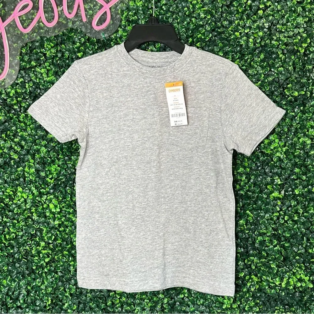 NWT Gymboree Grey Always Soft Tee Sz 7